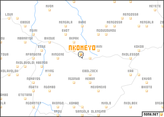 map of Nkoméyo