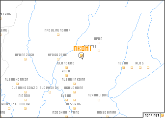 map of Nkomi