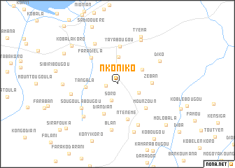 map of Nkoniko