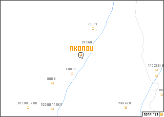 map of Nkonou