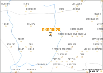 map of Nkonpira