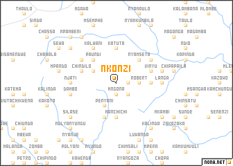 map of Nkonzi