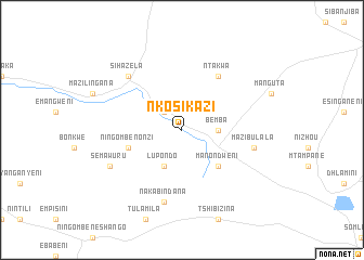 map of Nkosikazi