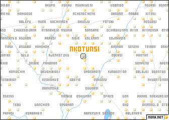map of Nkotunsi