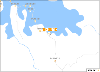 map of Nkouak