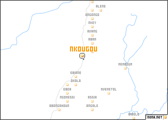 map of Nkougou