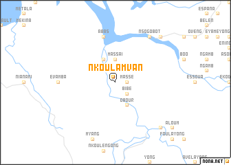 map of Nkoulamvan