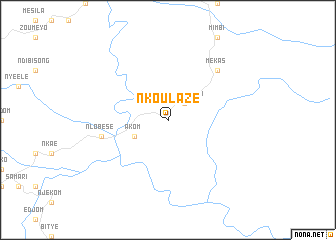 map of Nkoulazé