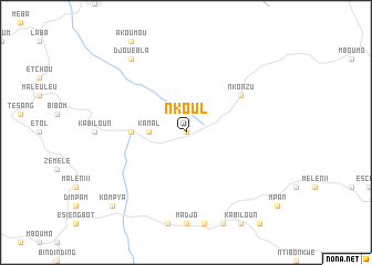 map of Nkoul