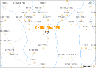 map of Nkoumadjap II