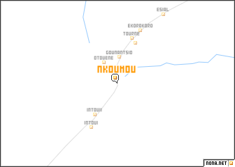 map of Nkoumou
