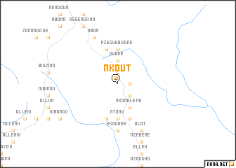 map of Nkout