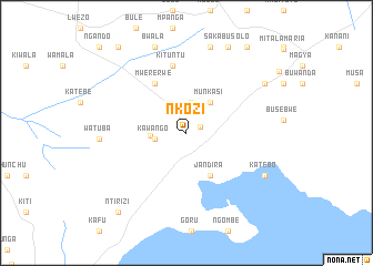 map of Nkozi