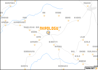 map of Nkpologu