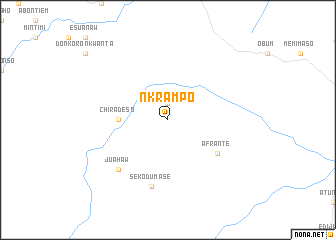 map of Nkrampo