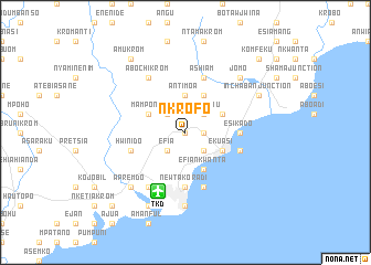 map of Nkrofo