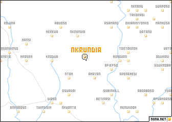 map of Nkrundia