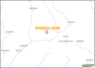 map of Nkunkulusha