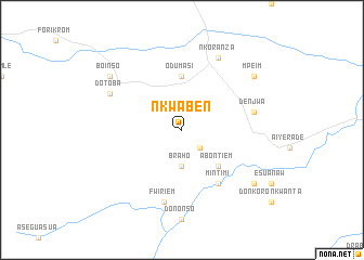 map of Nkwaben