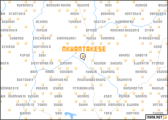 map of Nkwanta Kese