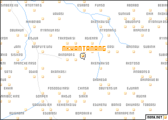 map of Nkwantanang