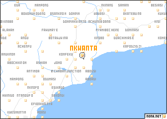 map of Nkwanta