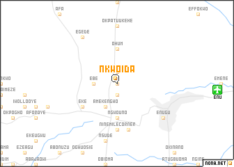 map of Nkwoida