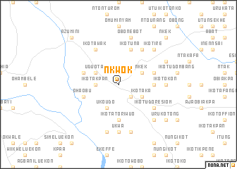 map of Nkwok