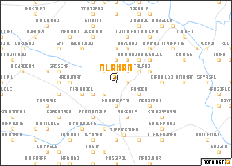 map of Nlaman