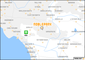 map of Noble Park