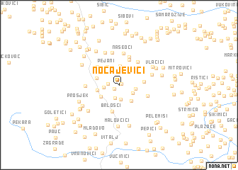 map of Nočajevići