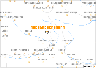 map of Noceda de Cabrera