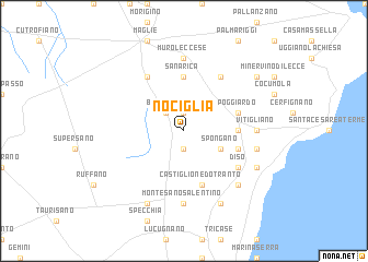 map of Nociglia