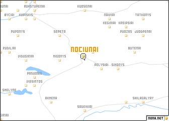 map of Nociūnai