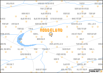 map of Nøddelund