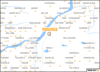 map of Nödinge