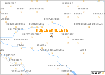 map of Noë-les-Mallets