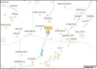 map of Noel