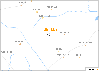 map of Nogalus