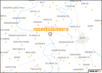 map of Nogaredo di Prato