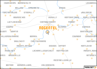 map of Nogentel