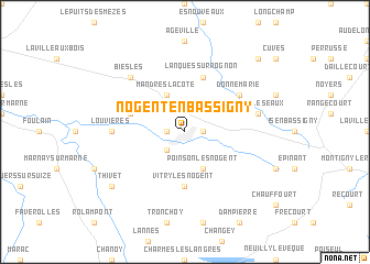 map of Nogent-en-Bassigny