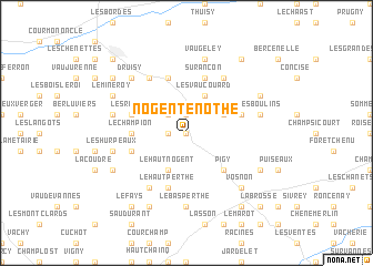 map of Nogent-en-Othe