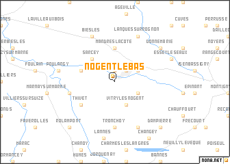 map of Nogent-le-Bas