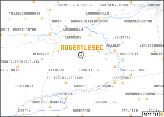 map of Nogent-le-Sec