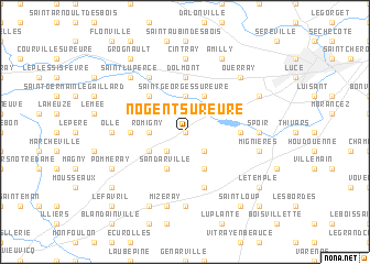 map of Nogent-sur-Eure