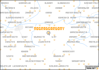 map of Nógrádgárdony