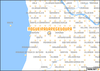 map of Nogueira da Regedoura