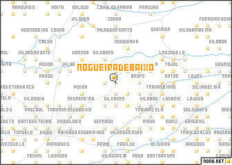map of Nogueira de Baixo
