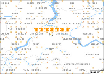 map of Nogueira de Ramuin
